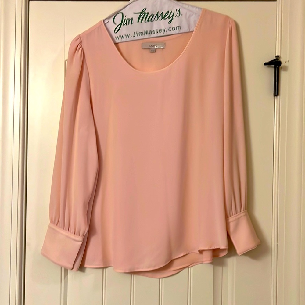 Loft Pearl Button Sleeve Blouse